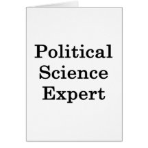 Political Science Expert Greeting Card