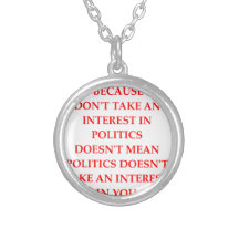POLITICS PERSONALISED NECKLACE