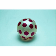 Polka dot ball toy for kids cut outs