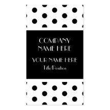 Polka Dot Business Card Template