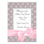 Polka Dot Frame Party Personalized Announcements