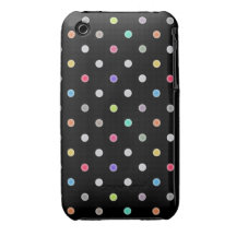 Polka dot Iphone4s case iPhone 3 Covers