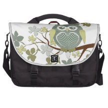 Polka Dot Owl in Tree Commuter Bags