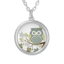 Polka Dot Owl in Tree Custom Jewelry