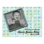 Polka Dot Photo Announcement Postcards