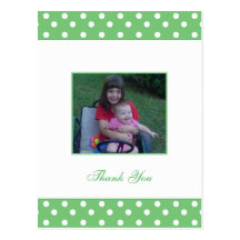 Polka Dot Picture Thank You Cards Post Cards