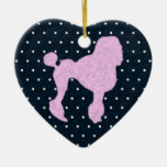 Polka Dot Poodle Ornament