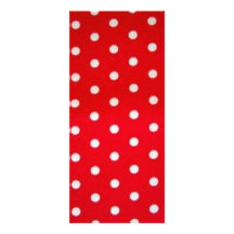 polka-dot-red-white customized rack card