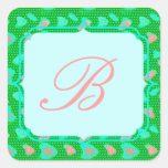 Polka Dot Retro Pattern Sticker Label