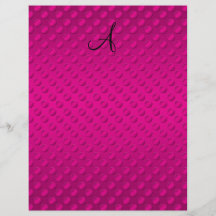 Polka dots pink monogram custom flyer