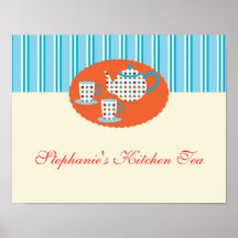 Polka Dots Tea Pot Poster