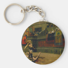 Pollice Verso Turned Thumb by Jean Leon Gerome Key Chains