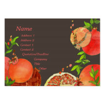 Pomegranate Business Cards