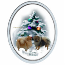Pomeranian Christmas Gifts Ornament Acrylic Cut Out