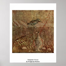 Pompeian Fresco By Pompeian Painter Print