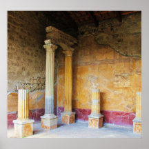 Pompeii - House of the Amorini Dorati Print