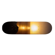 Ponce Inlet Jetty FL Ocean Moonrise Skateboard