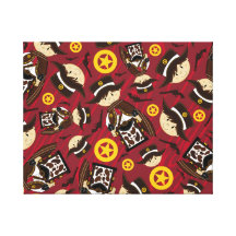 Poncho Cowboy Sheriff Canvas Print