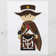 Poncho Cowboy Sheriff Flyer