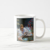 Pond and girls coffee mug
