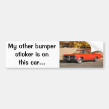 Pontiac GTO Bumper Sticker