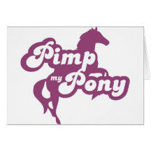 Pony Grußkarte