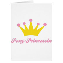 Pony Prinzessin Greeting Card