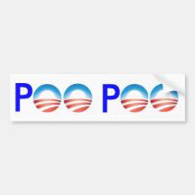 Poo Poo on Obama Bumper Stickers