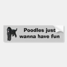 Poodle Bumper Sticker
