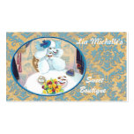 Poodle Cupcake Tea Party Business Cards