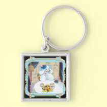 Poodle Cupcake Tea Party keychains