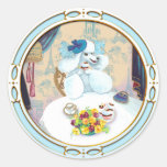 Poodle Cupcake Tea Party Sticker