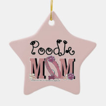 Poodle MOM Christmas Ornaments