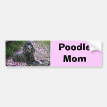 Poodle Mum Bumper Sticker