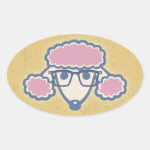 Poodle Nerd Stickers