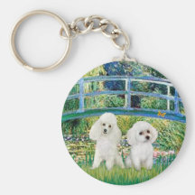 Poodle Pair (W2) - Bridge Keychains