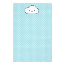 Poofy Cloud Personalized Stationery