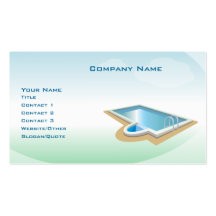 Pool and Spa Business Cards