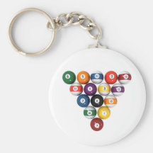 Pool Balls / Billiards: 3D Model: Key Chain