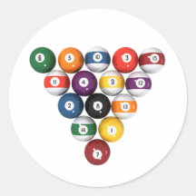 Pool Balls / Billiards: 3D Model: Sticker