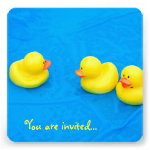 Pool Party Personalized Announcement