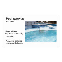 Pool service business card