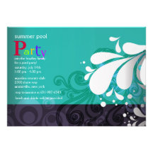 Pool Splash Invitation