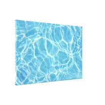 Pool Water Stretched Canvas Print