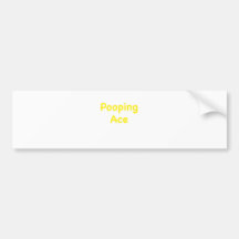 Pooping Ace Bumper Stickers