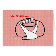 Poorly - Get Well Soon Card
