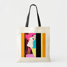 Pop Art Abstract Musician Tote Member of the Band Bags