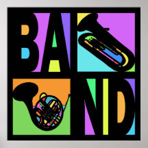 POP ART BAND POSTER