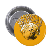 Pop Art Basketball Buttons