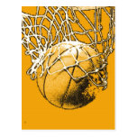 Pop Art Basketball Postcard